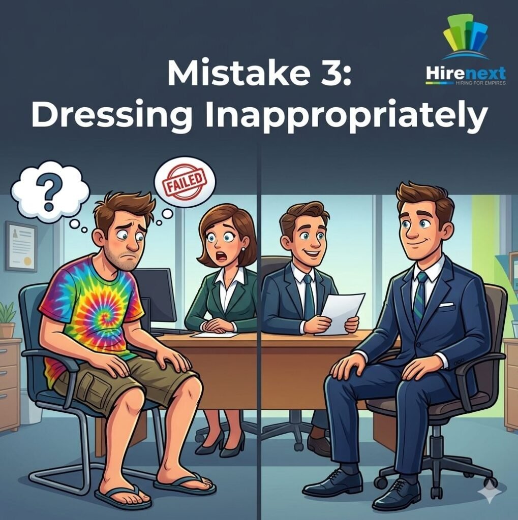 common interview mistakes