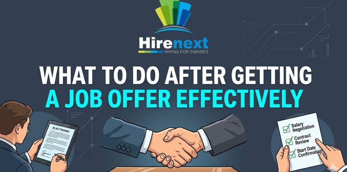 what to do after job offer
