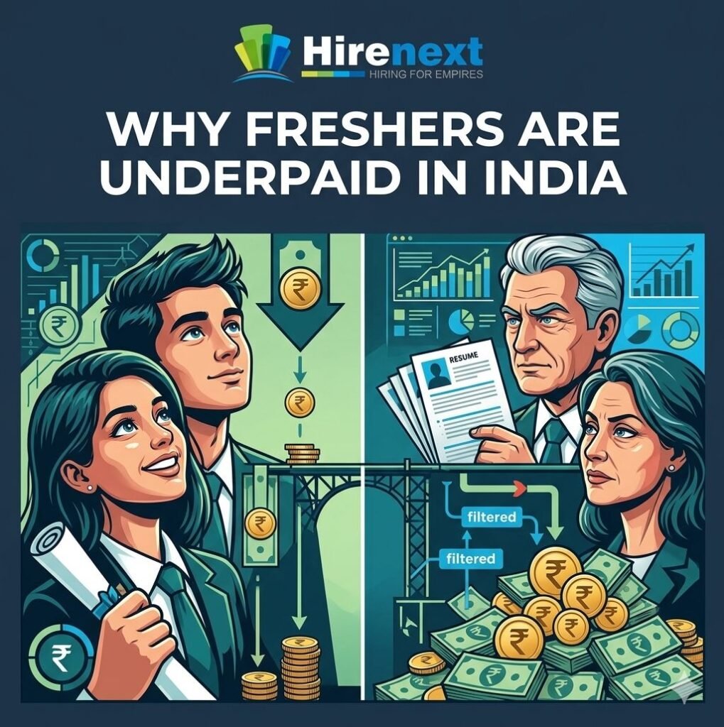 freshers underpaid in India