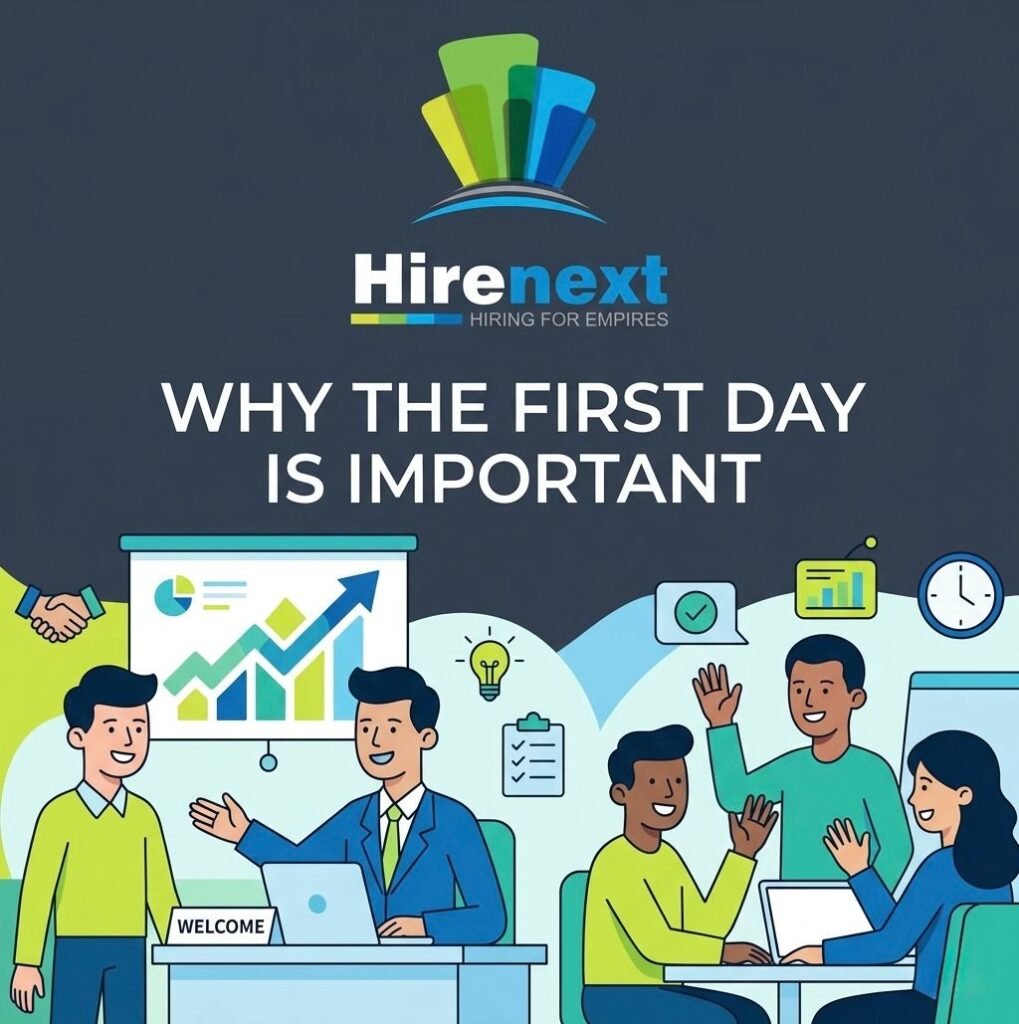 first day of job as a fresher
