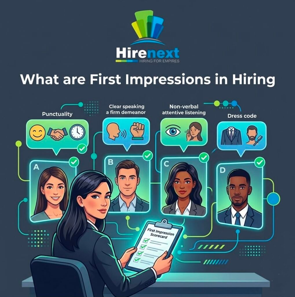 first impressions in hiring