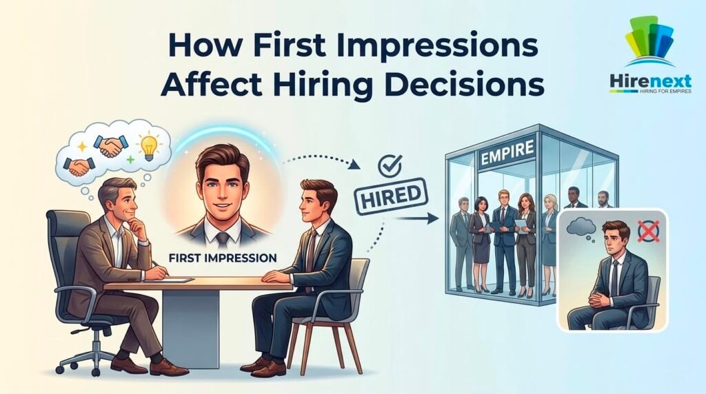 first impressions in hiring