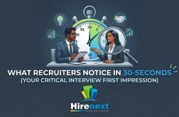 what recruiters notice in interview